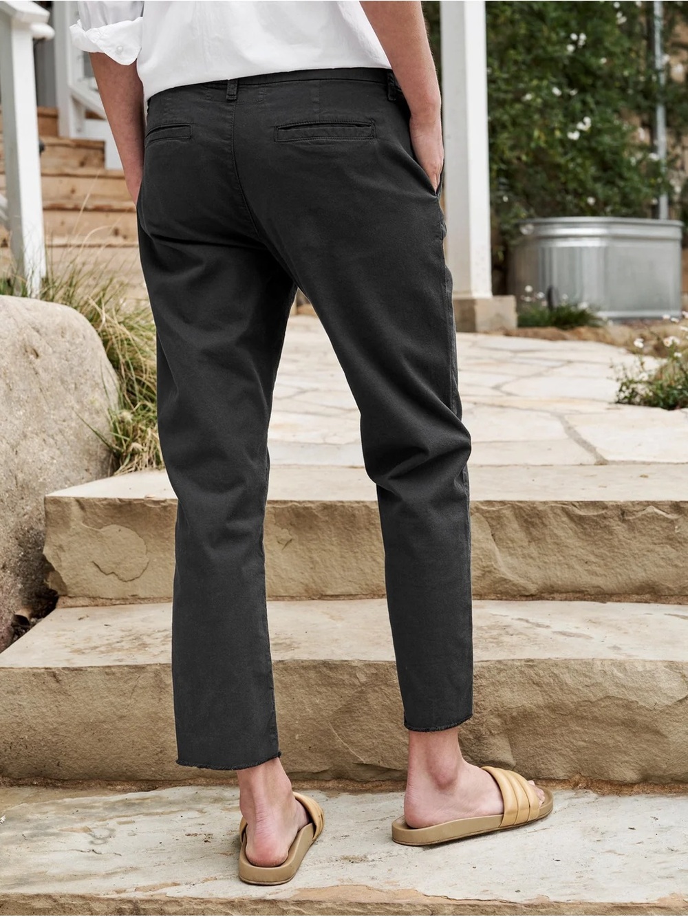 Frank & Eileen Wicklow The Italian Chino Pants | Washed Black | Size 10 - Picture 2 of 8